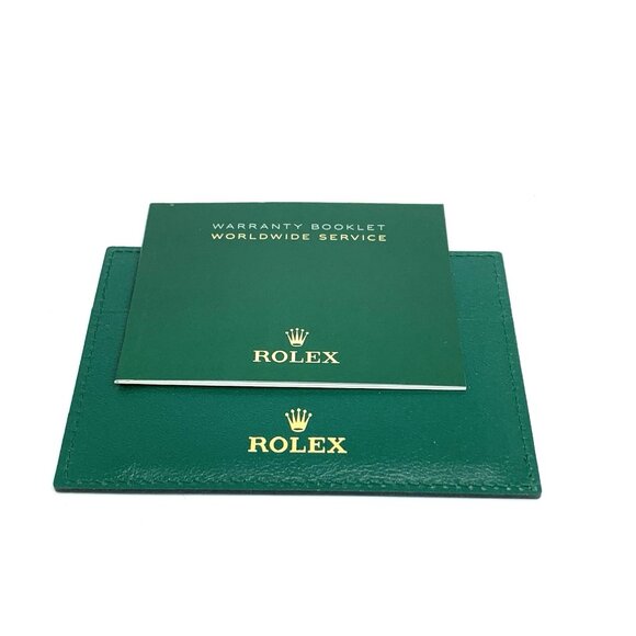 Authentic Rolex Green Card Holder Warranty Booklet Worldwide Service Pouch - Picture 2 of 8